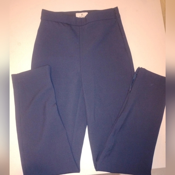 High-waisted slim-fit pants with Zipper ankle - Picture 3 of 6